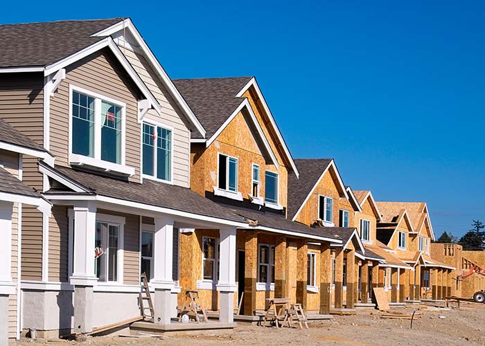 Housing development under construction